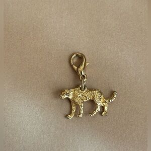 Gold color cheetah charm